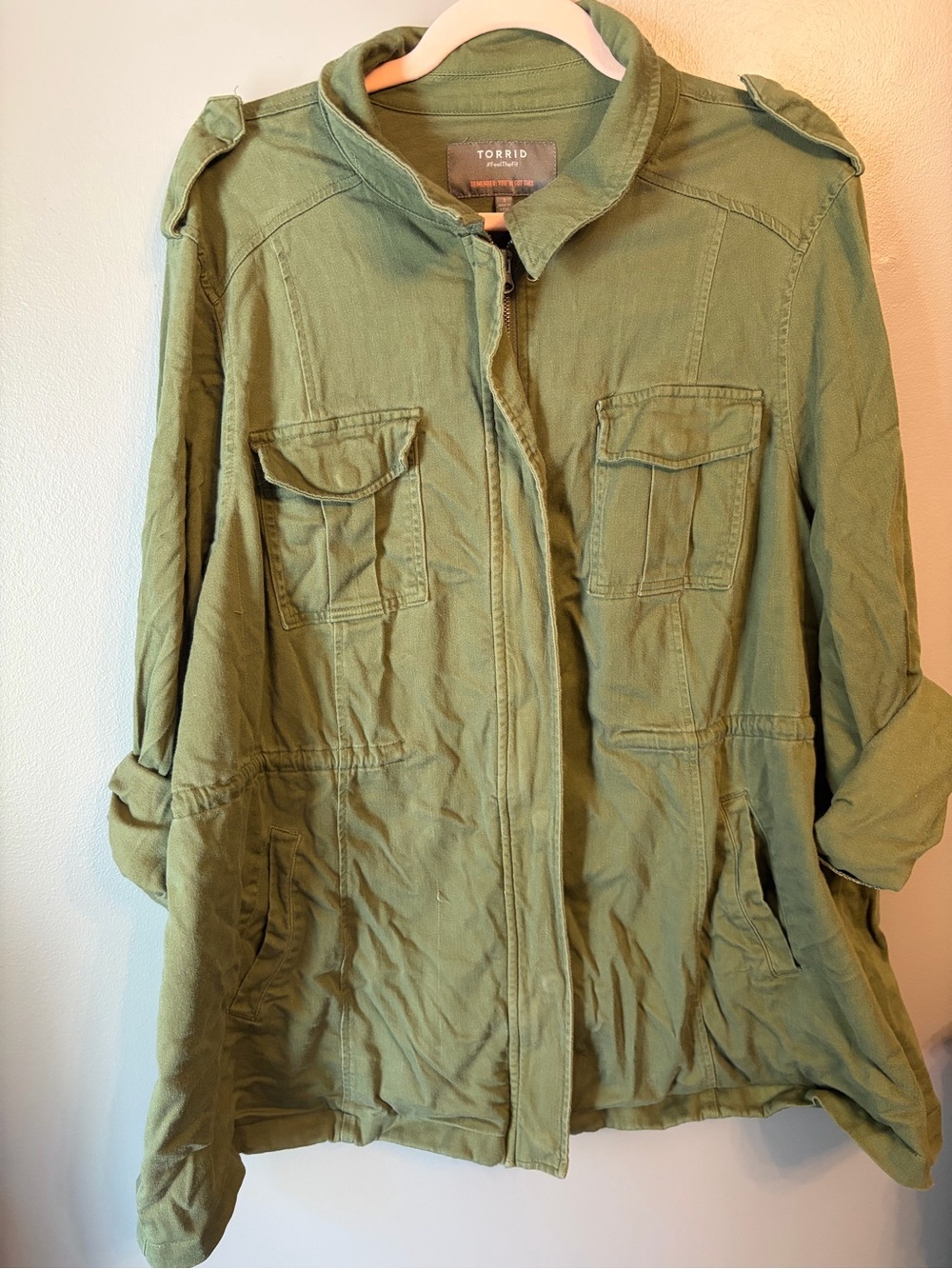 Torrid Olive Utility Jacket Size 3
